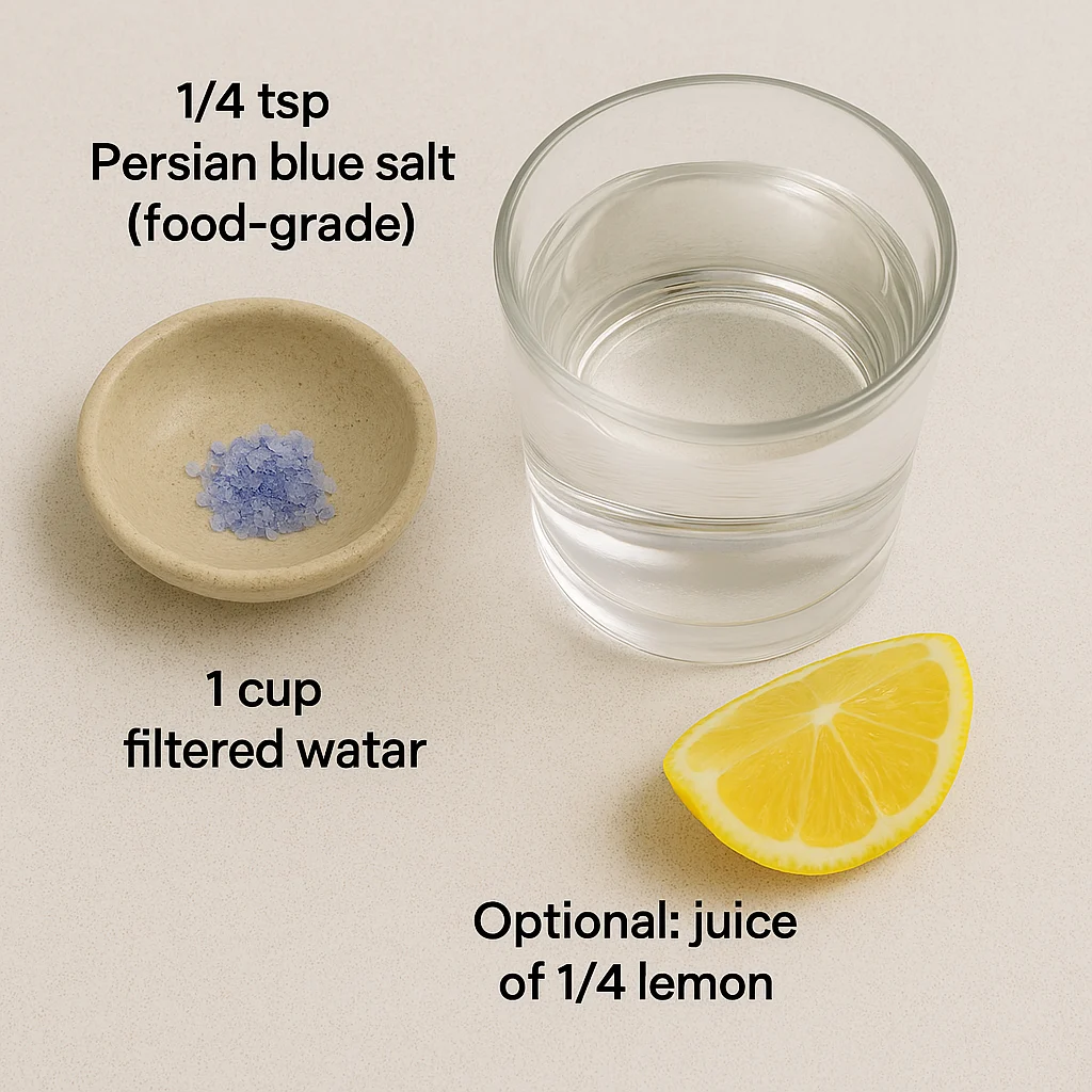 blue-salt-trick-ingredients.webp Ingredients for Blue Salt Trick Recipe