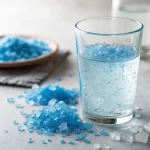 Blue Salt Trick Recipe for Men in a clear glass