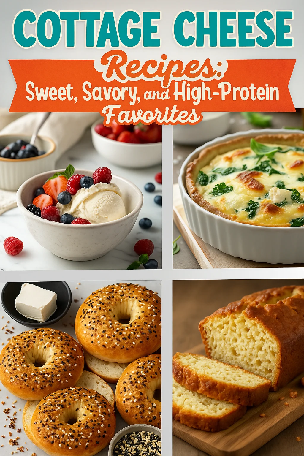 cottage cheese recipes visual for pinterest