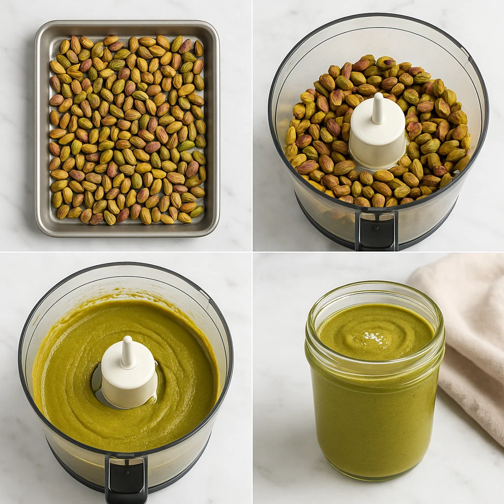 pistachio-butter-recipe-steps.webp Steps for Pistachio Butter Recipe