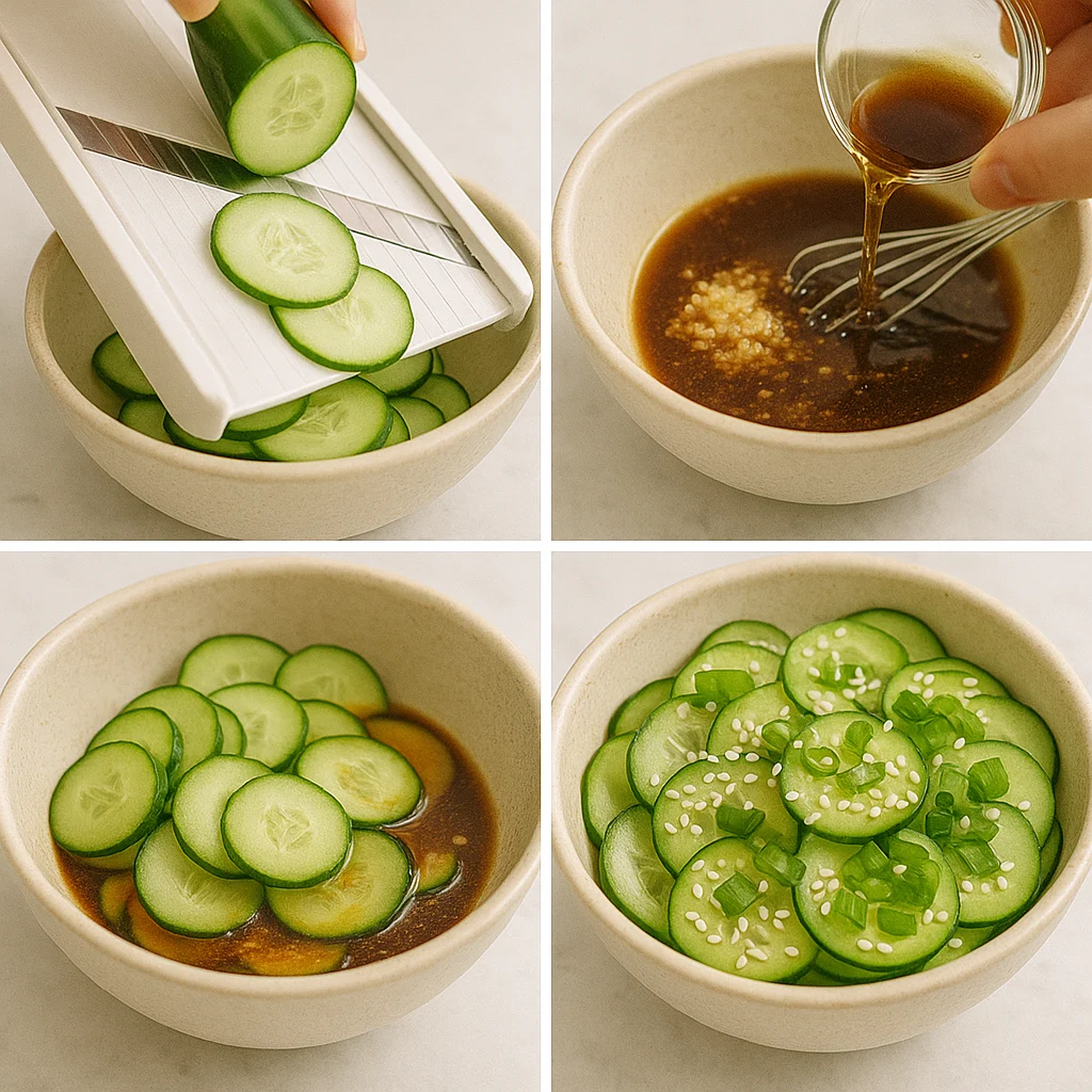 tiktok-cucumber-salad-steps.webp preparation steps for TikTok cucumber salad recipe