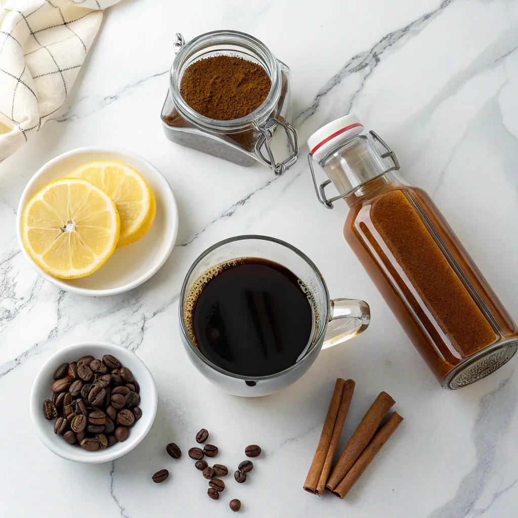 Ingredients for Kelly Clarkson weight loss coffee recipe