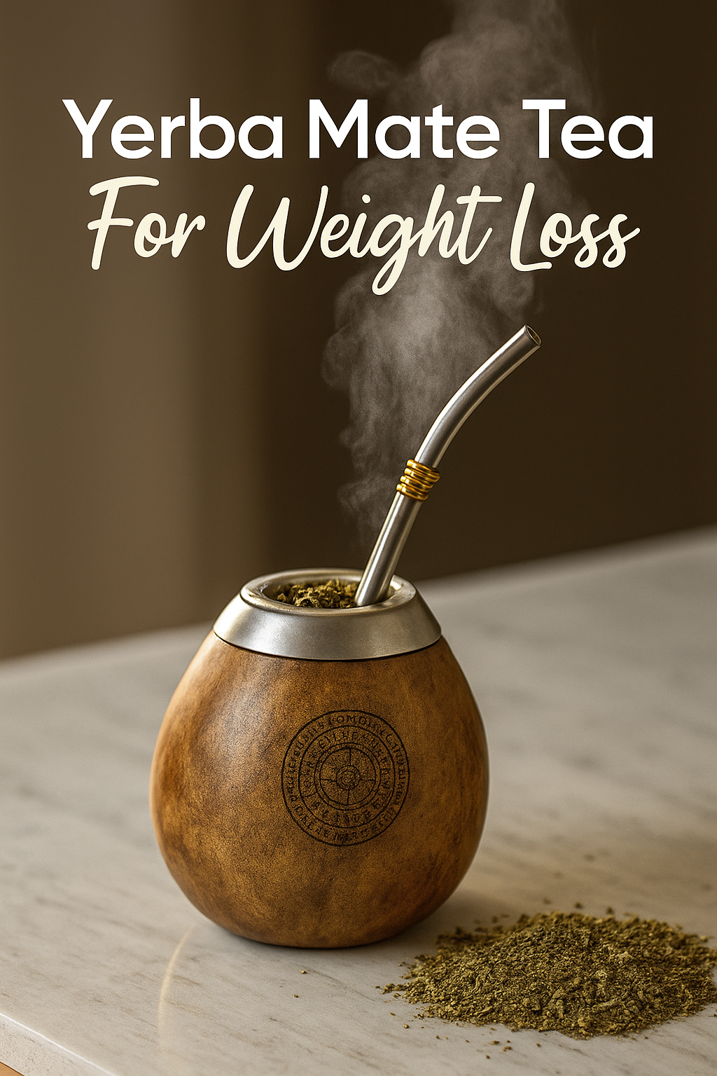 yerba mate tea for weight loss visual for pinterest